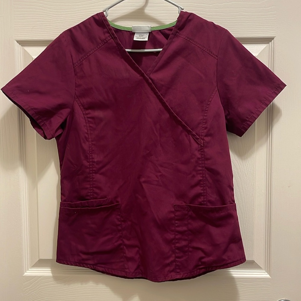 ScrubStar Burgundy Top